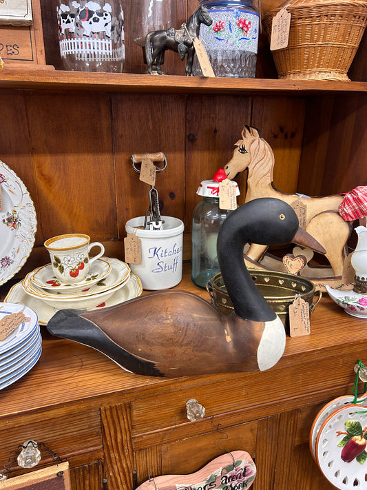 Vintage Large Wooden Canadian Goose