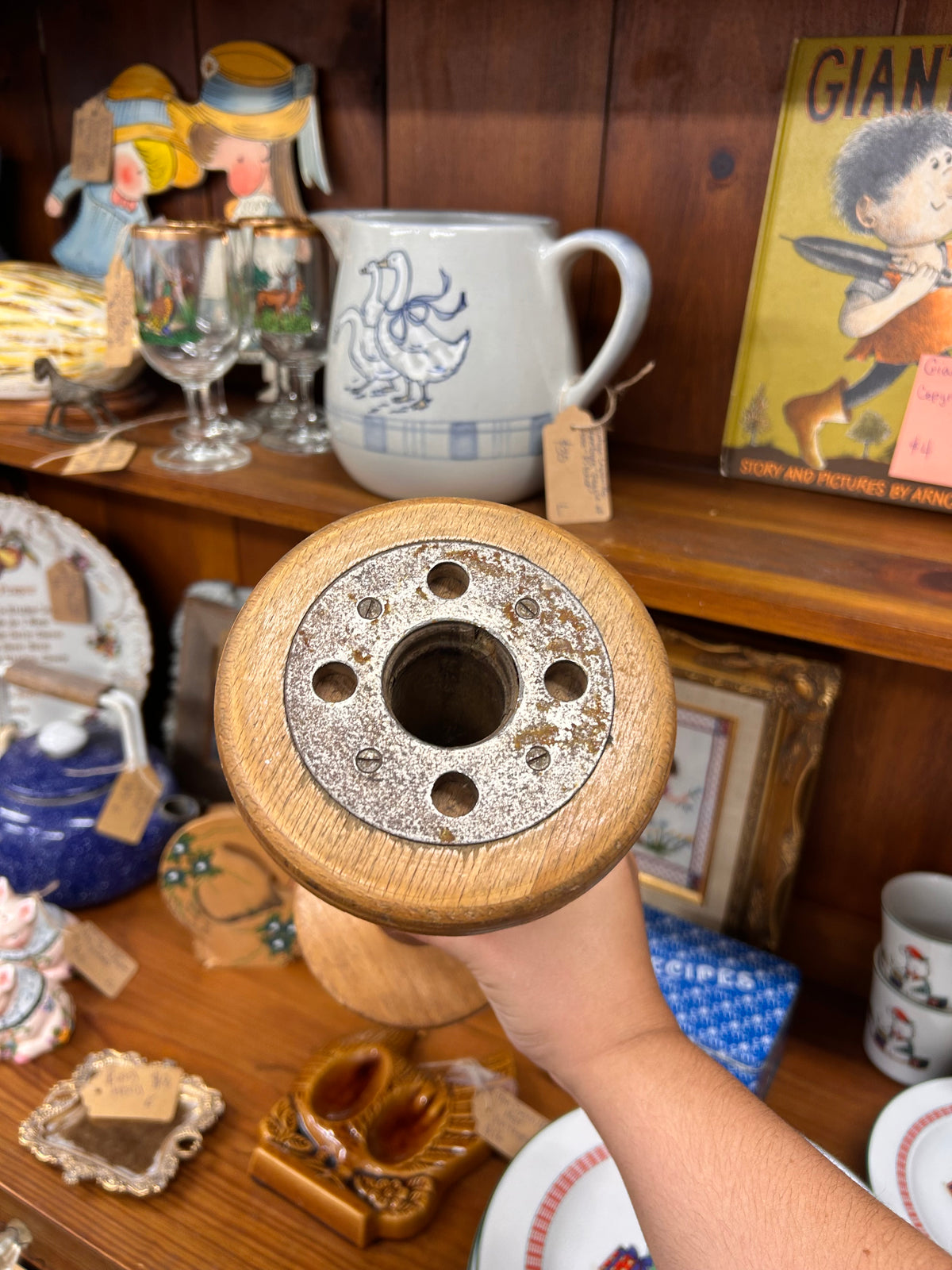 Vintage Large Wooden Spool