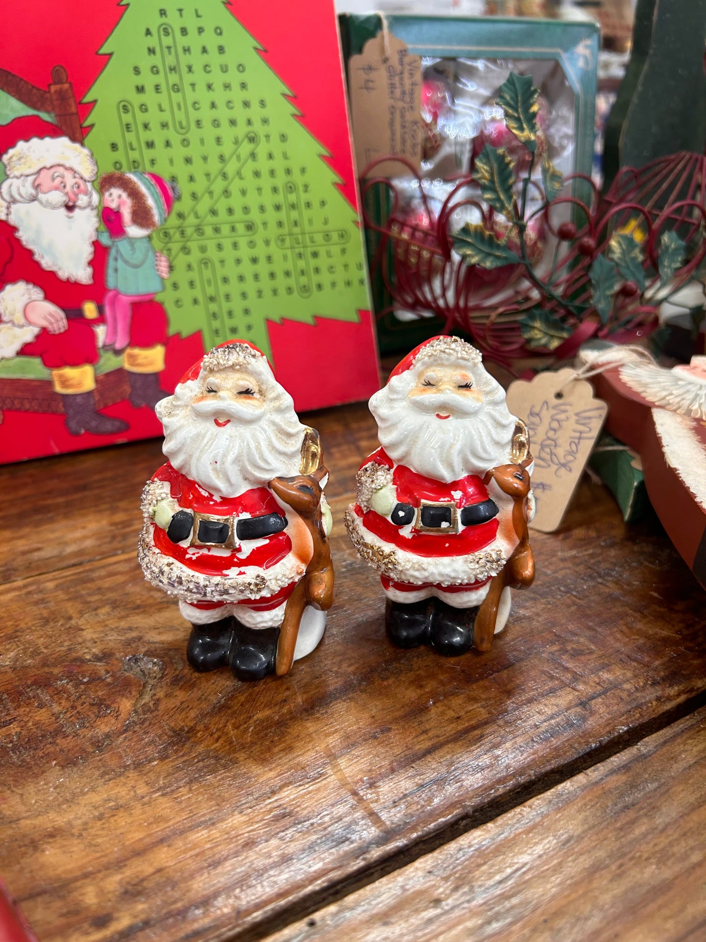 Vintage Santa S&P Shakers