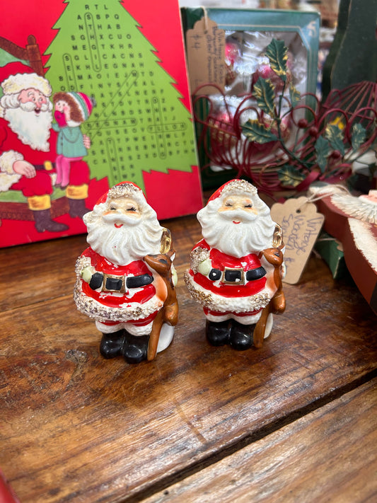 Vintage Santa S&P Shakers