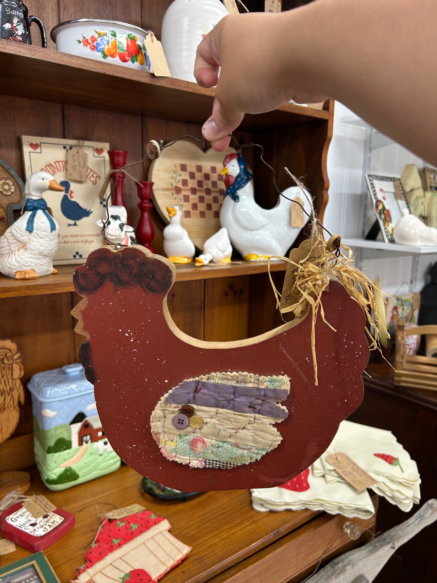 Wooden Chicken Hanger