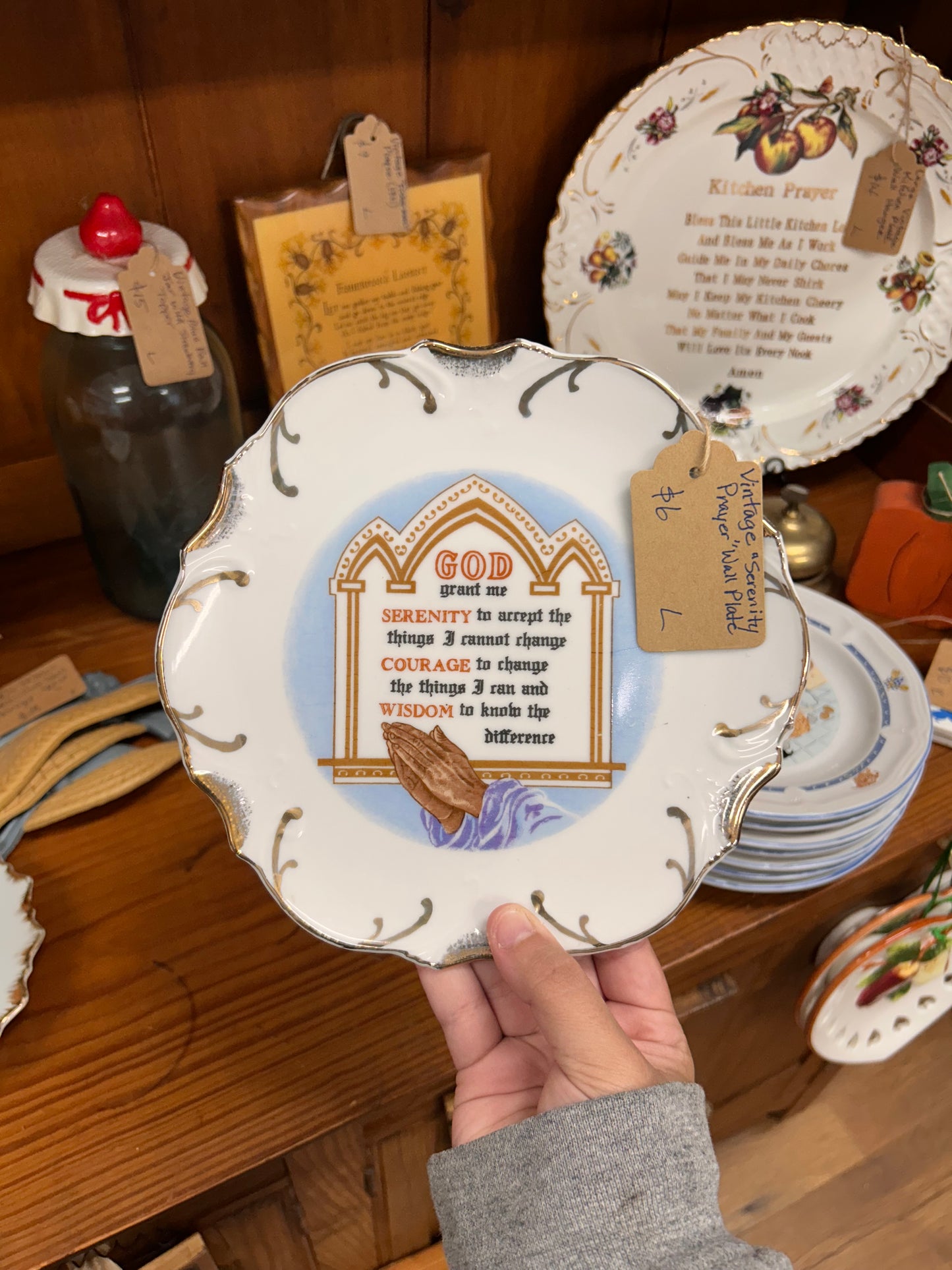 Vintage “Serenity Prayer” Wall Plate