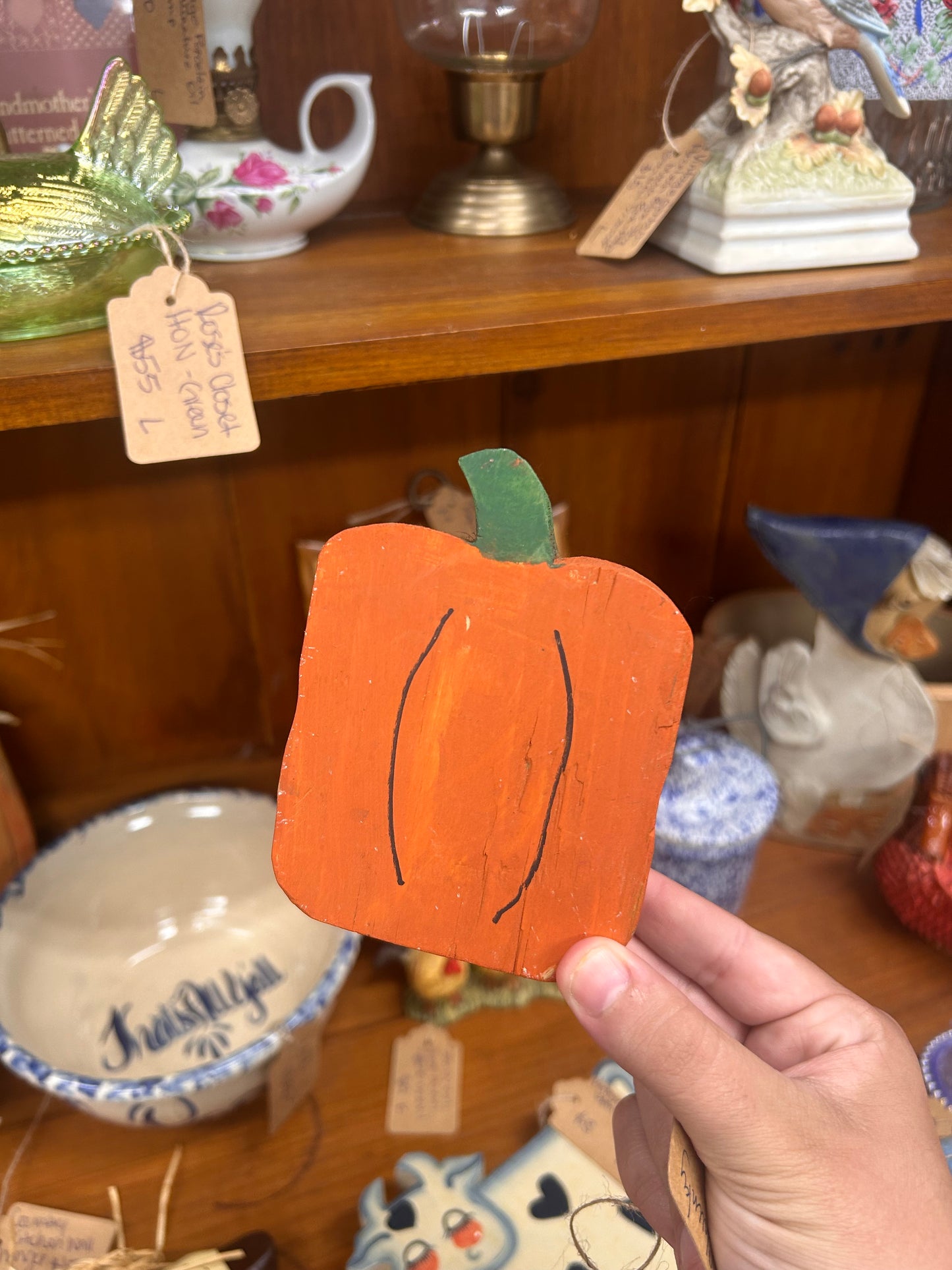 Wooden Chunky Pumpkin