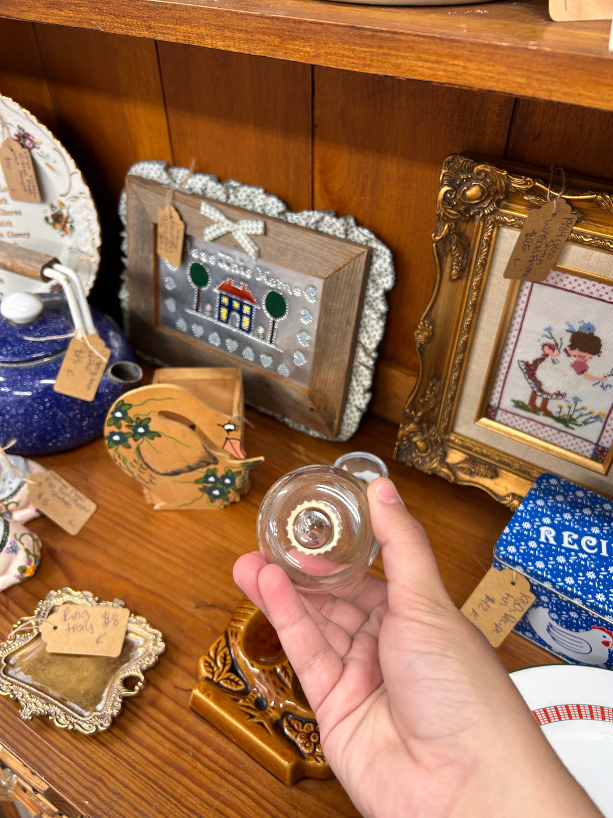 Vintage Clear Candle Holder Set For Wall Sconces/Candle Holder