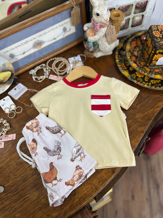 Boys Chicken Short Set