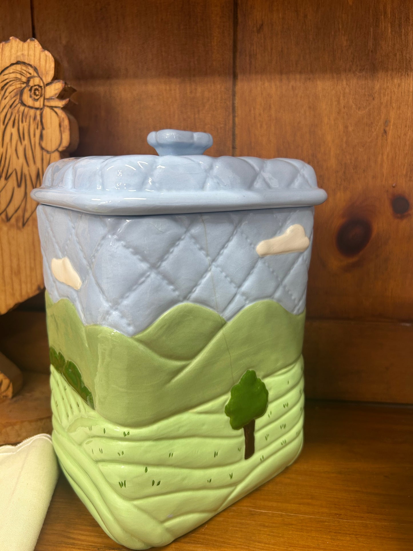 Vintage Quilted Canister Set