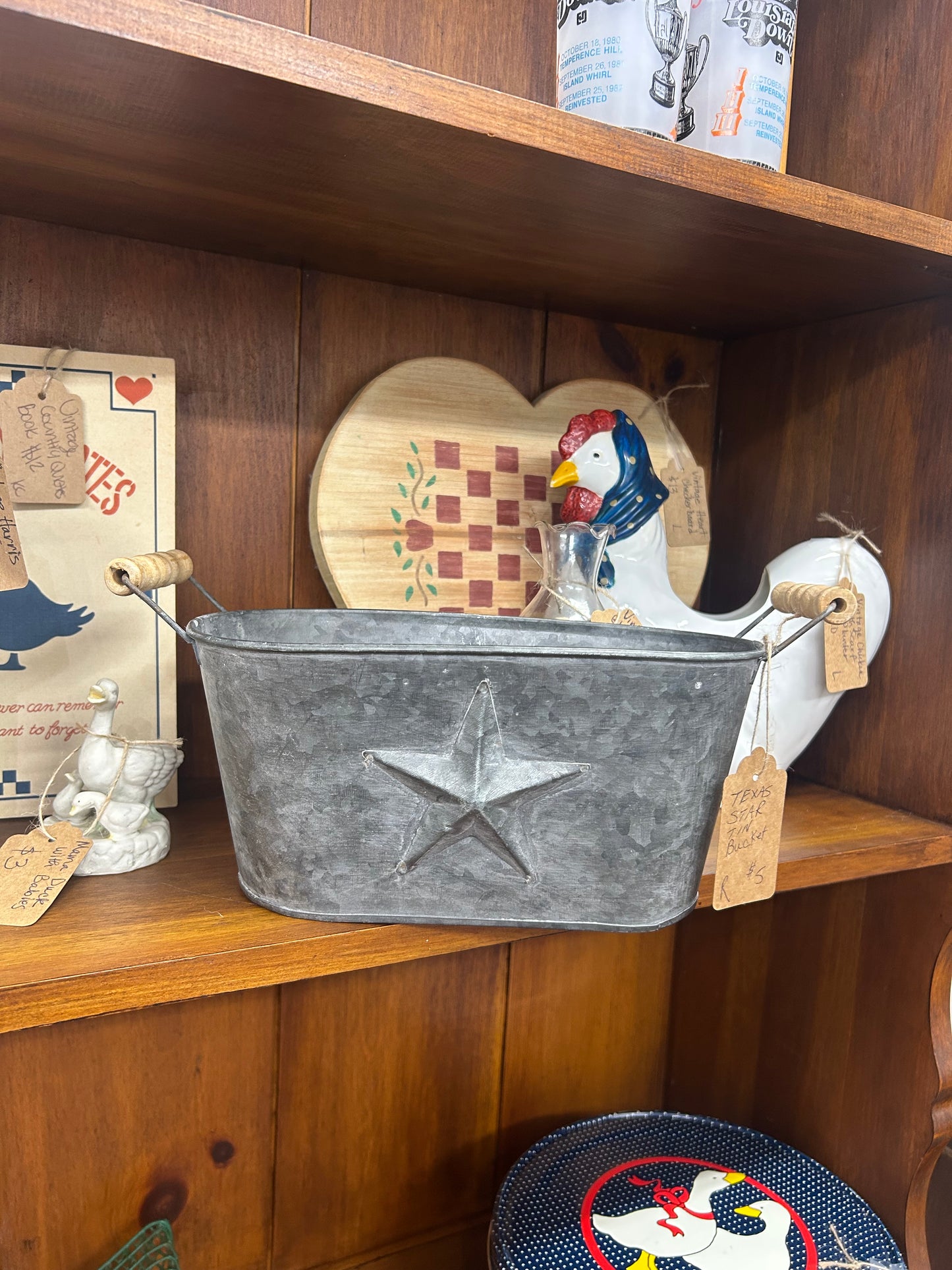 Texas Star Tin Bucket