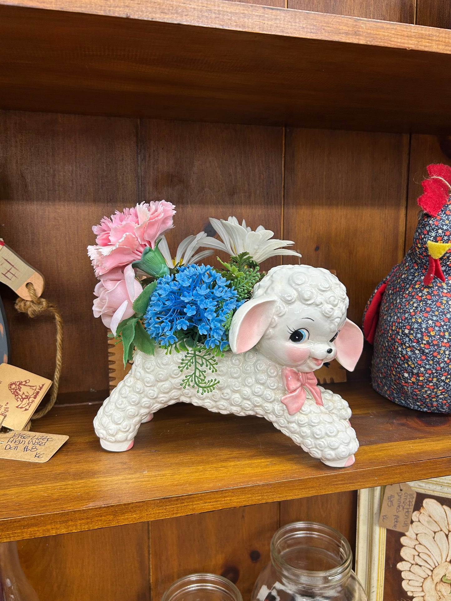 Vintage 1950s Lamb Planter