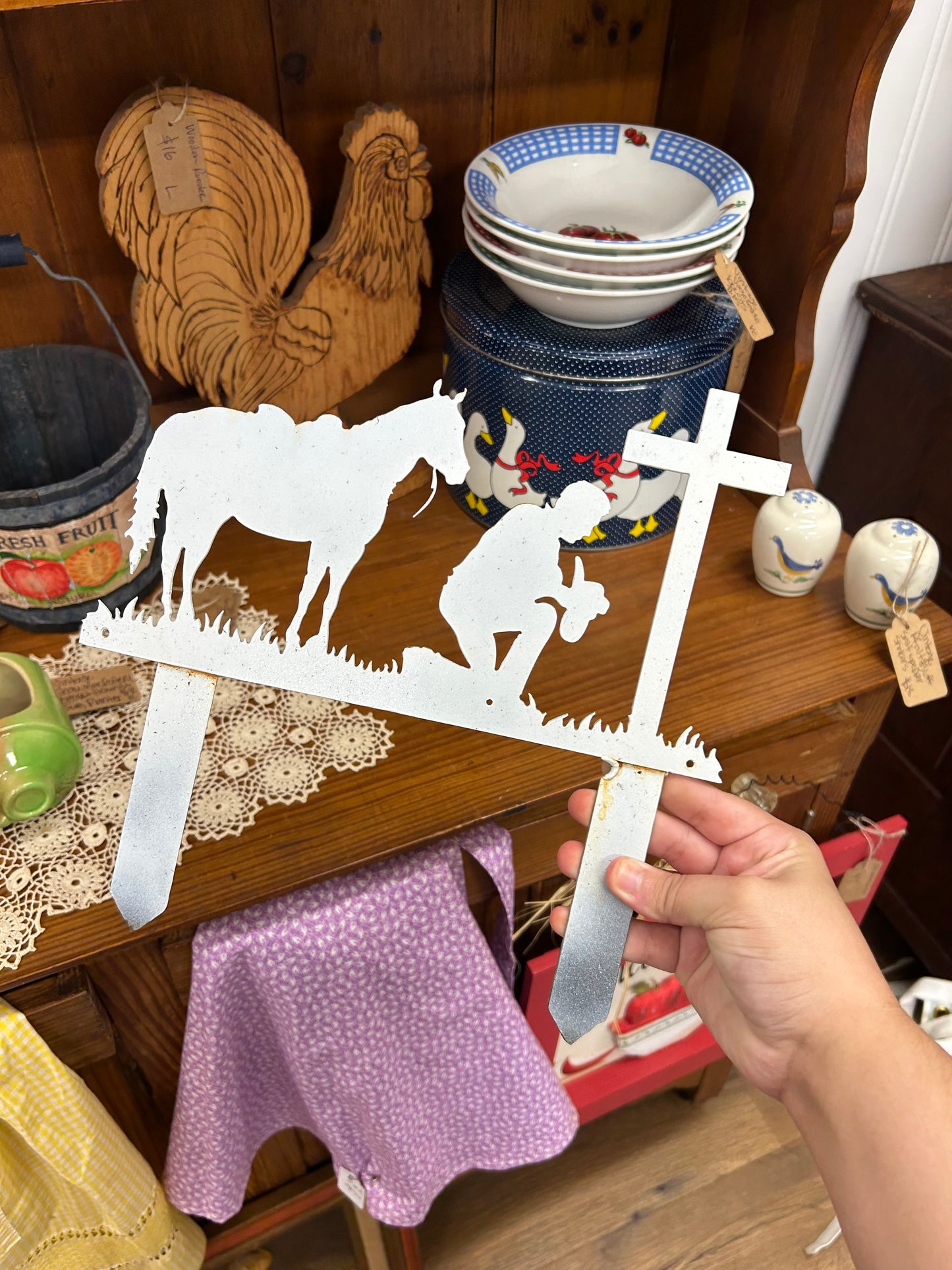 Praying Cowboy Stake