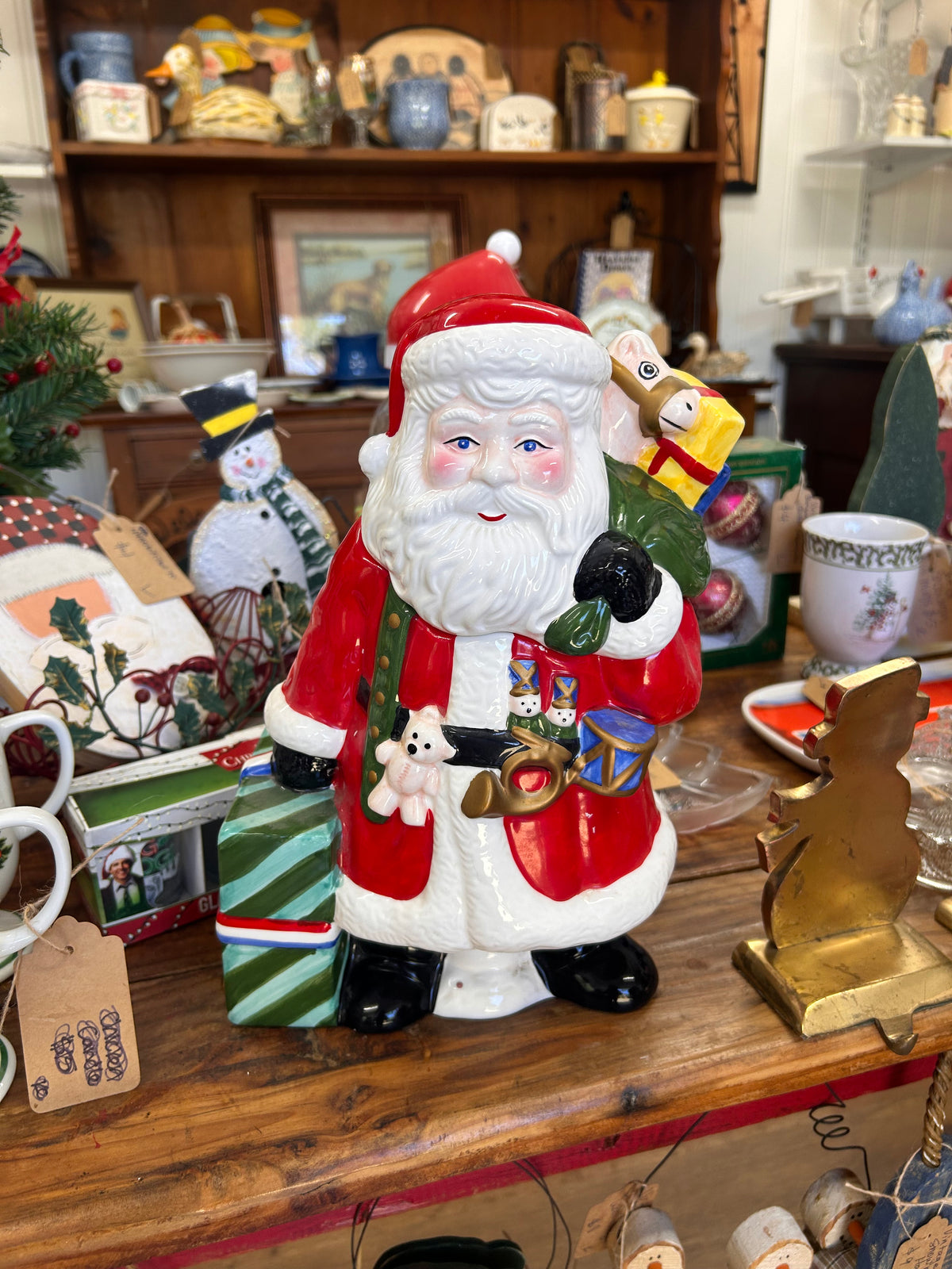 Vintage Santa With Bag Cookie Jar