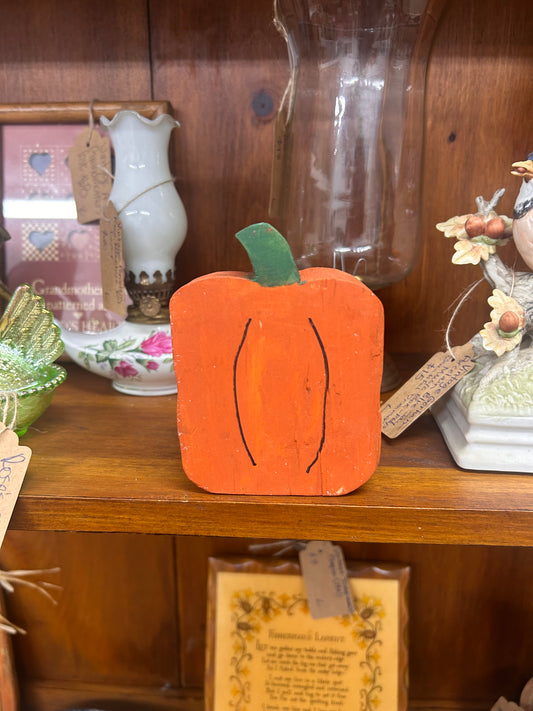 Wooden Chunky Pumpkin