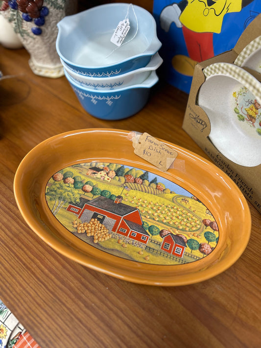 Farm Scene Dish
