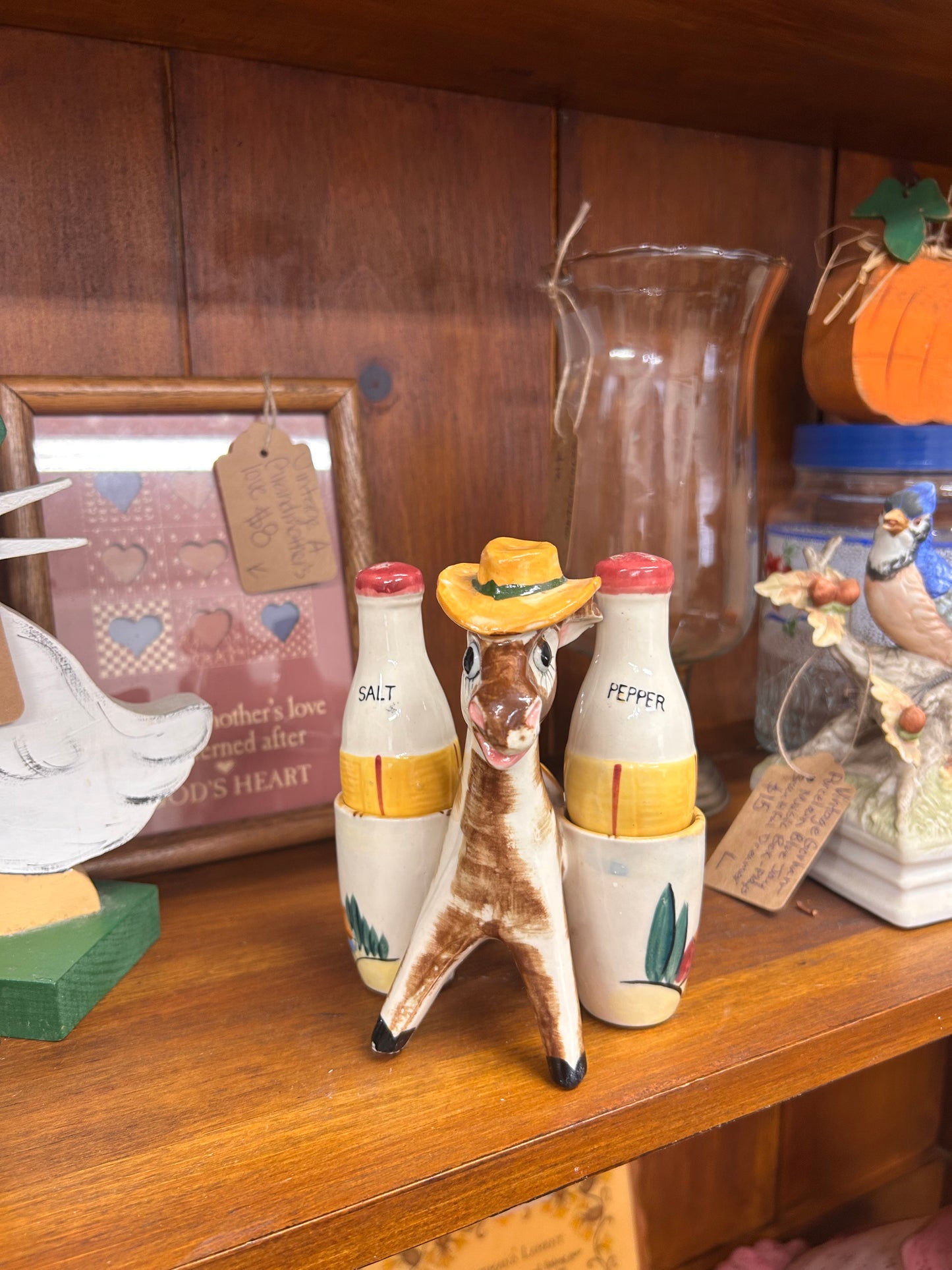 Vintage Donkey Salt & Pepper Shakers