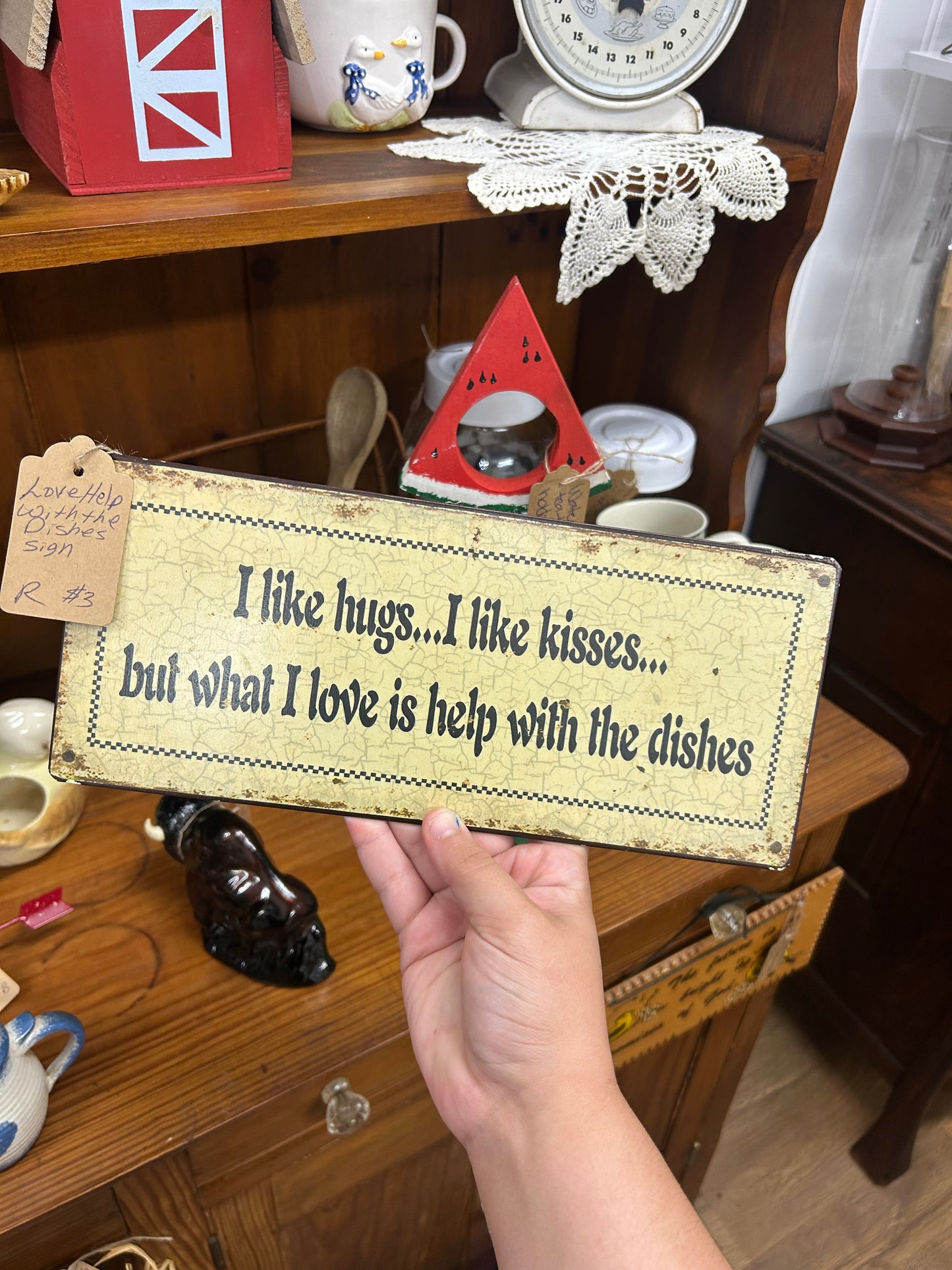 Help With The Dishes Sign