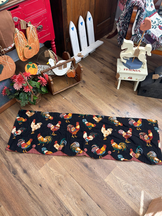 Rooster Curtain - 4 ft 3” Long