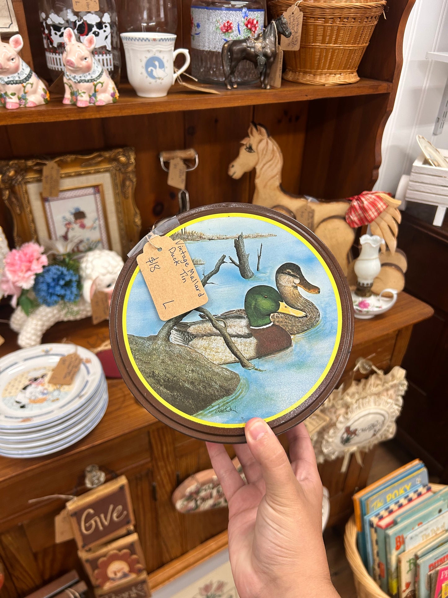 Vintage Mallard Duck Tin
