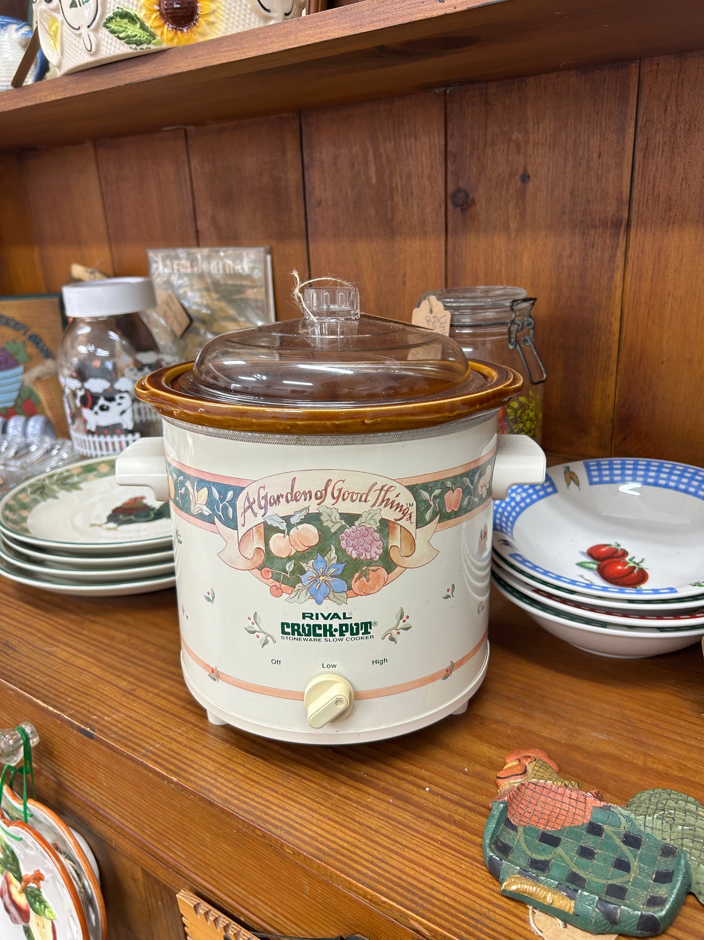Vintage Rival Crockpot - “A Garden Of Good Things”