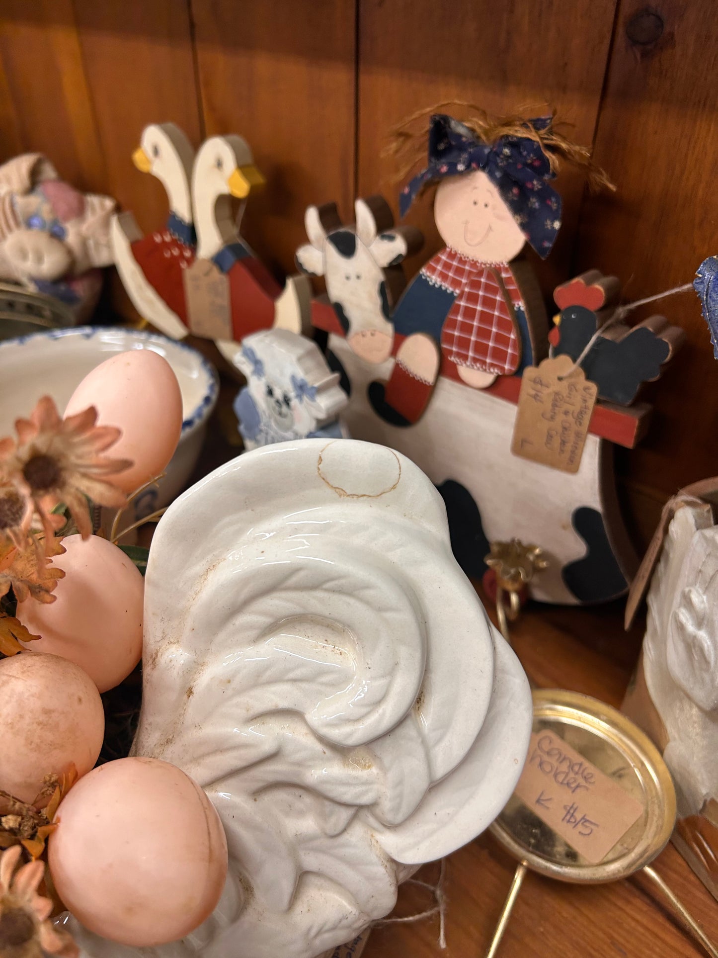 Vintage Rooster Planter - As Is