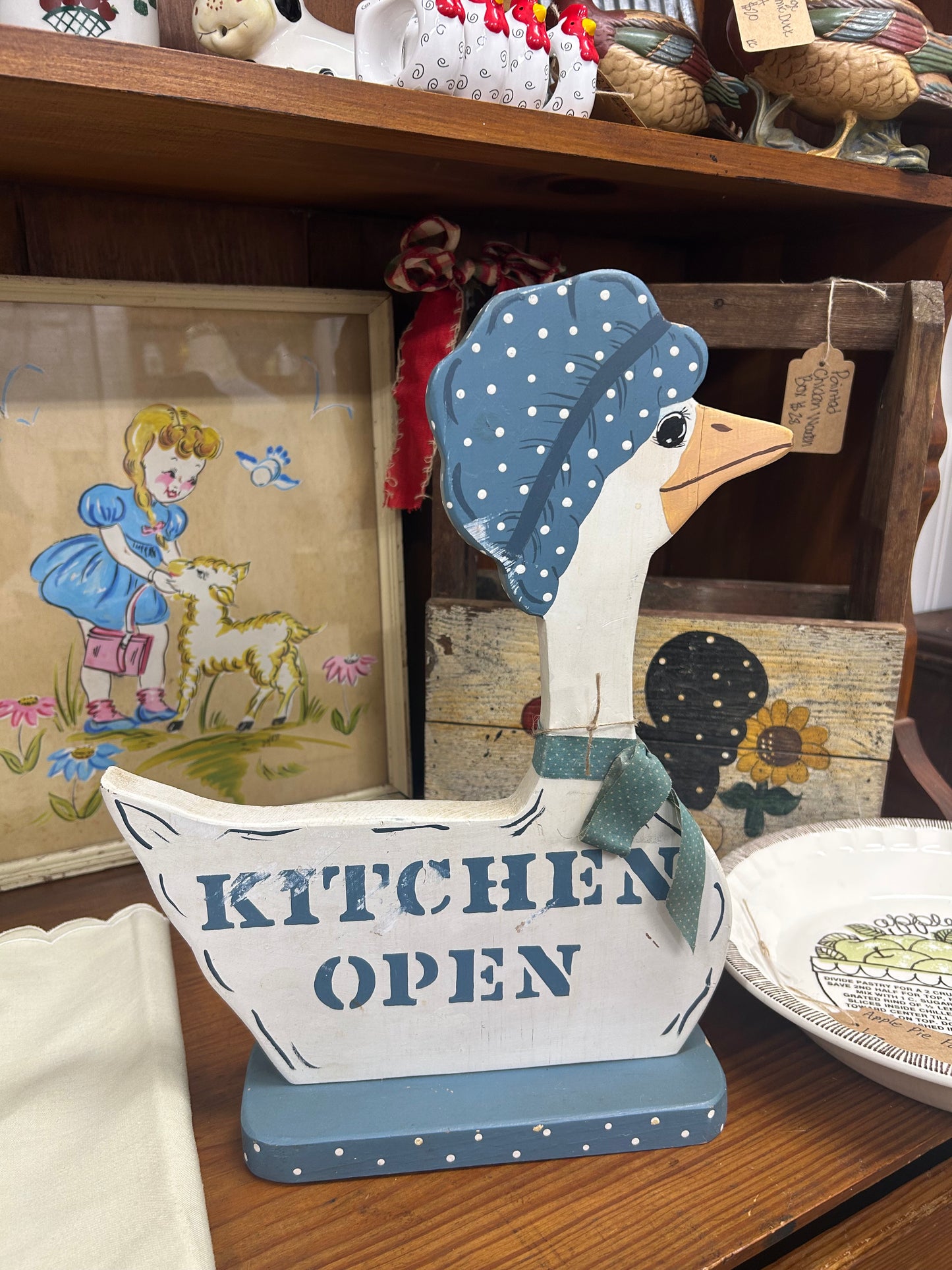 Vintage Goose Kitchen Closed/Open Sign
