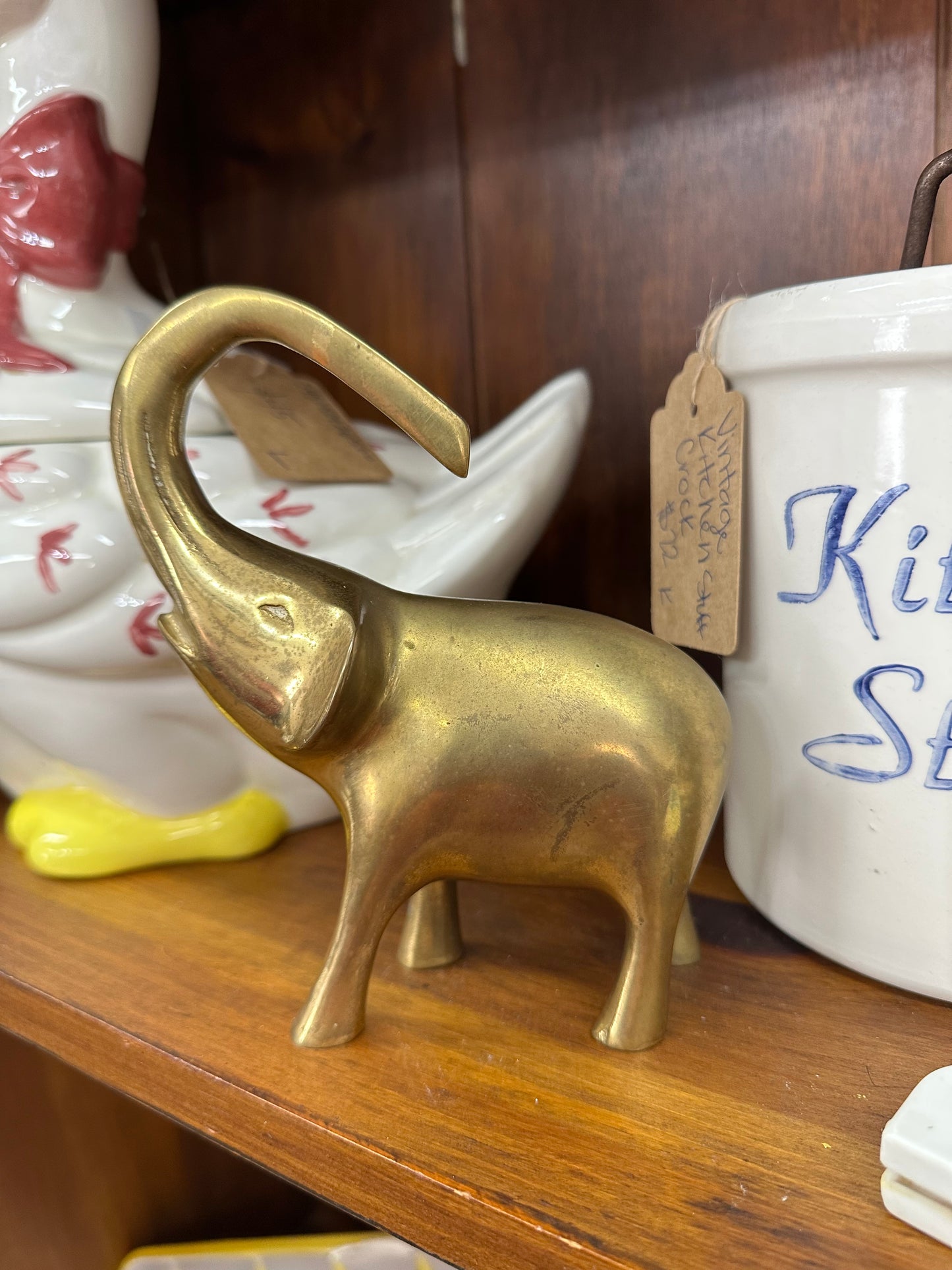 Vintage Brass Elephant