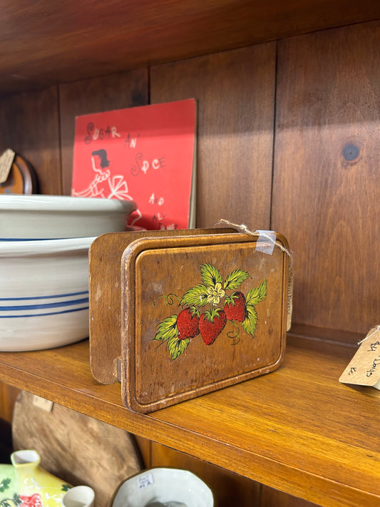 Vintage Strawberry Napkin Holder