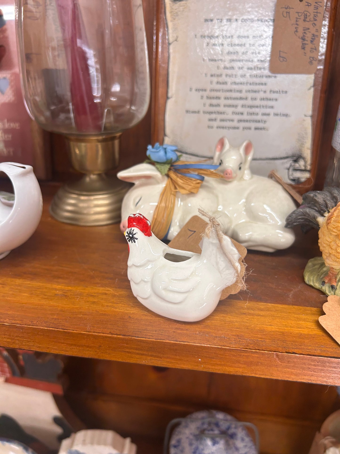 Vintage Chicken Toothpick Holder