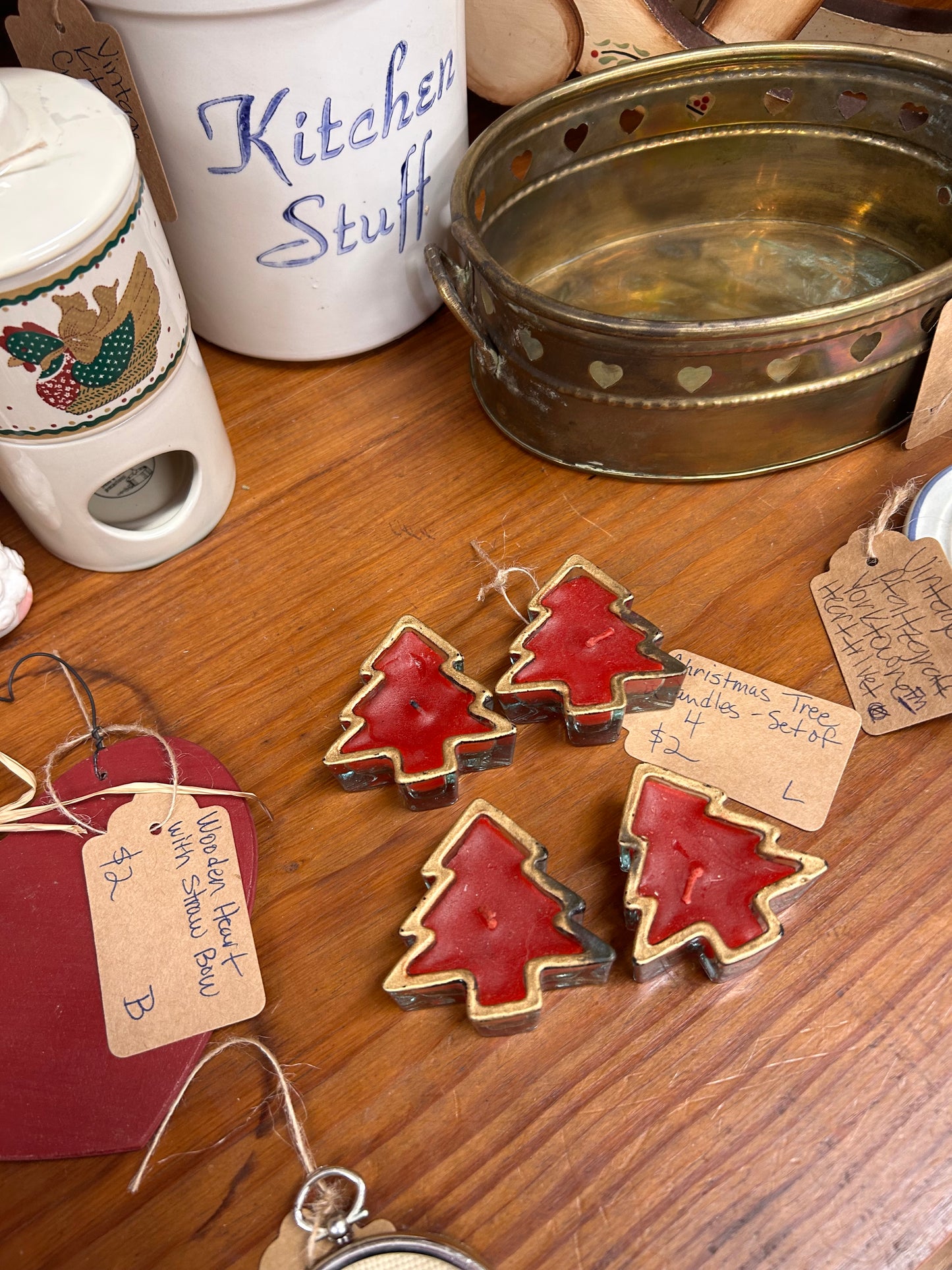 Christmas Tree Candles - Set Of 4 - Local Pickup Only