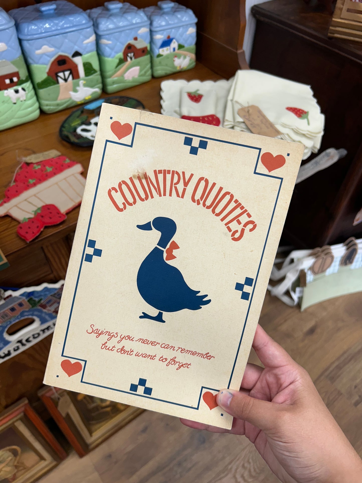 Vintage Country Quotes Book