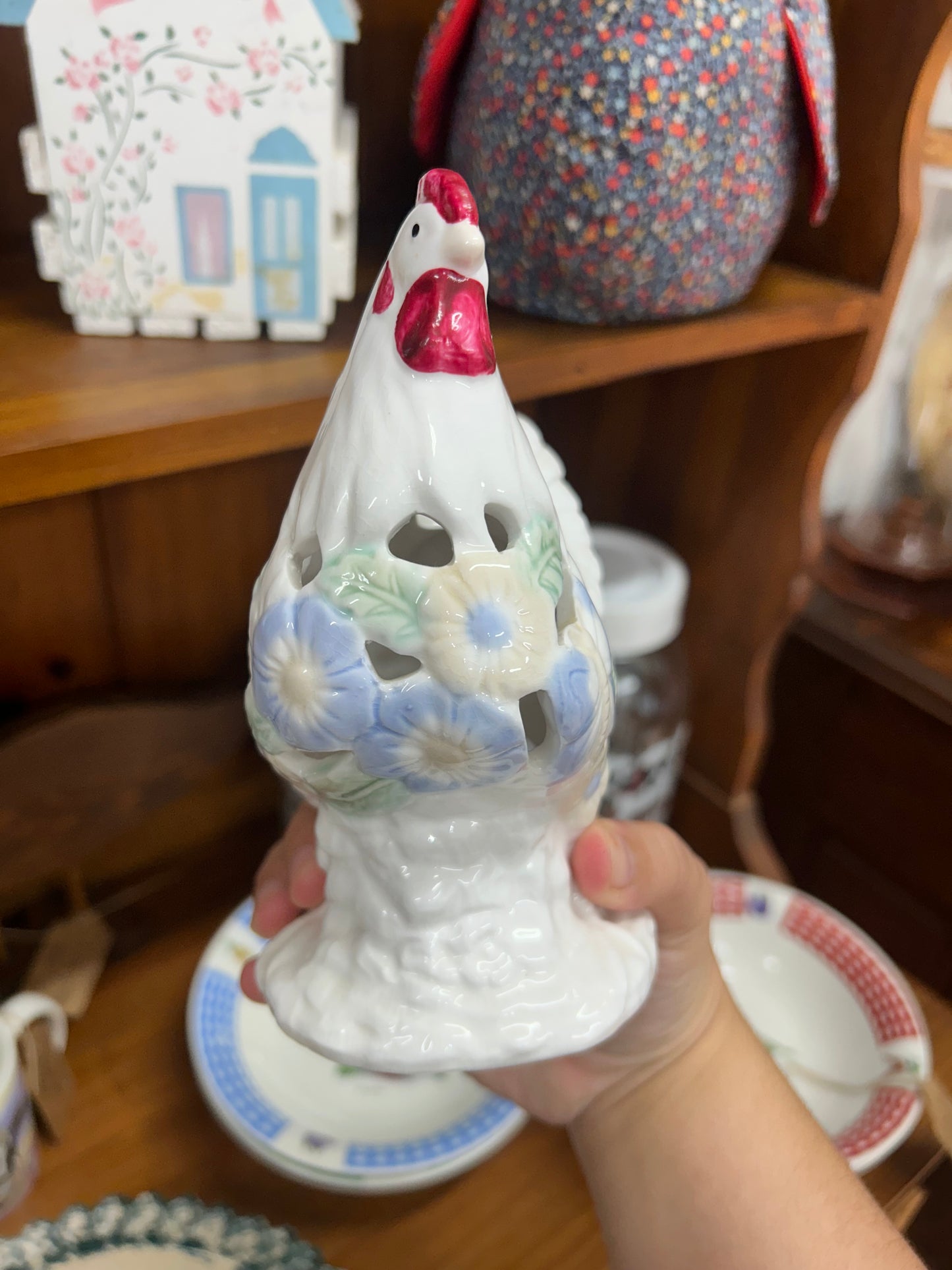 Vintage Rooster/Chicken Floral/Butterfly Tea Lights