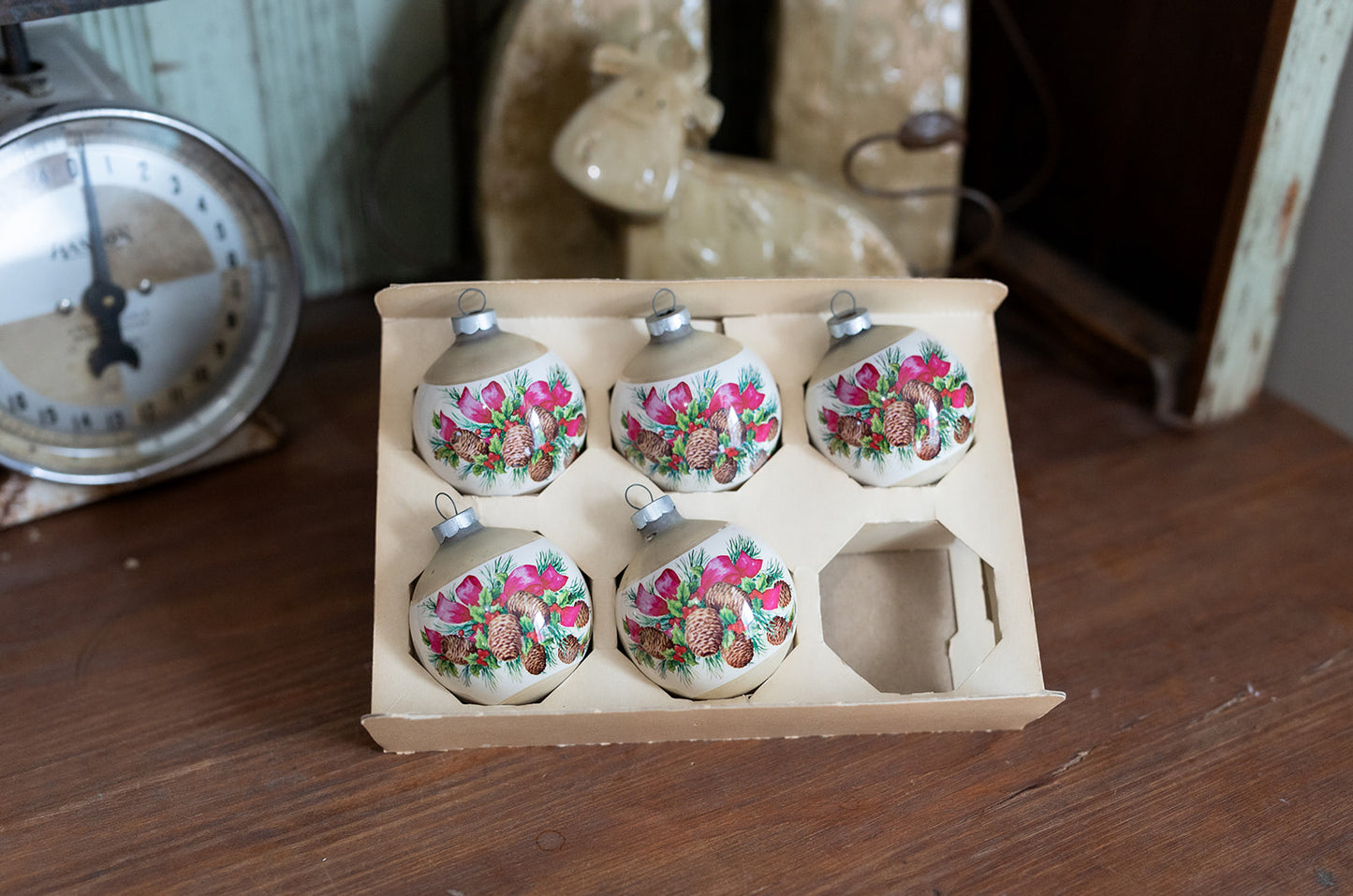 1970s Noelle Glass Ornaments - Set Of 5