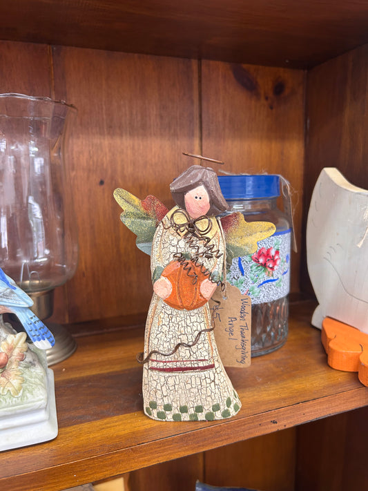 Wooden Thanksgiving Angel