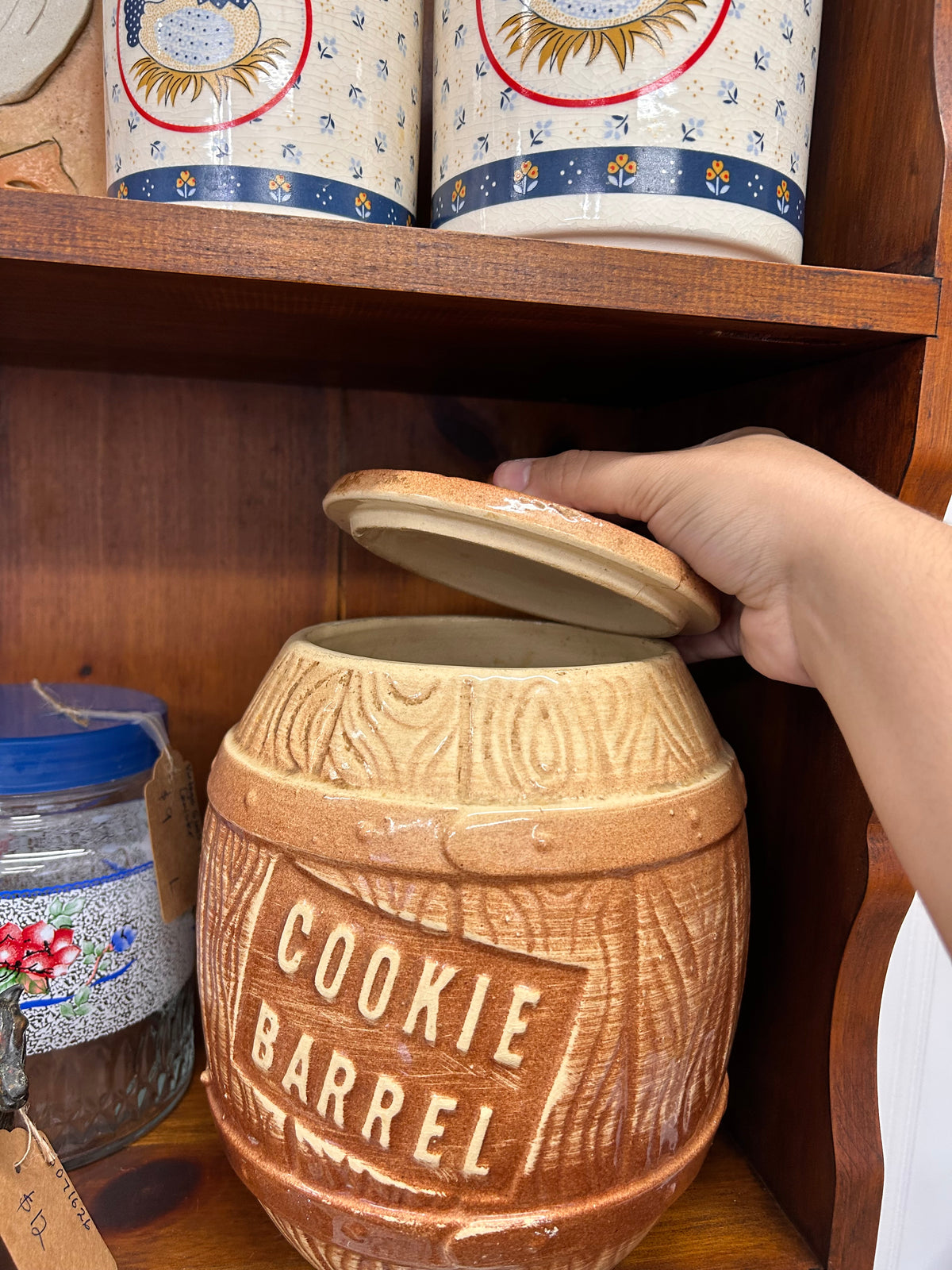 Vintage Large Cookie Barrel - As Is