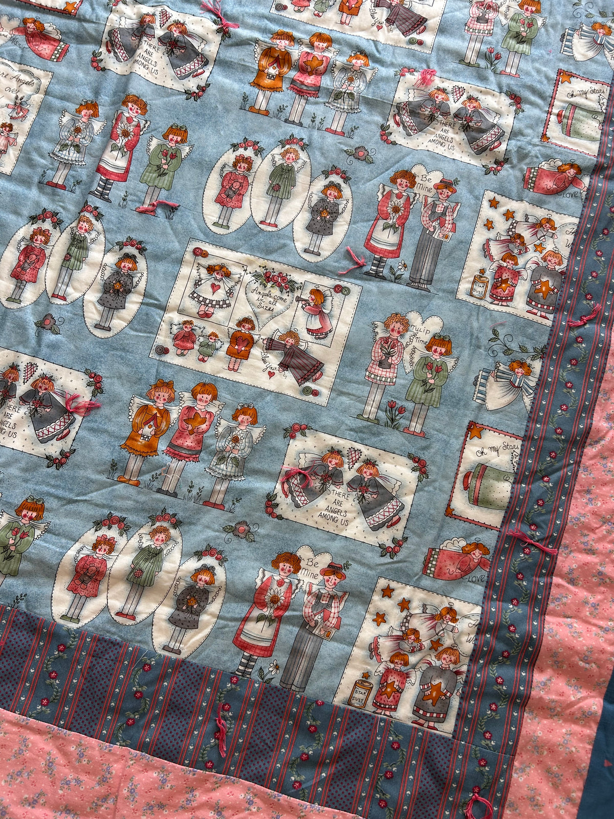 Vintage Handmade Angel Quilt