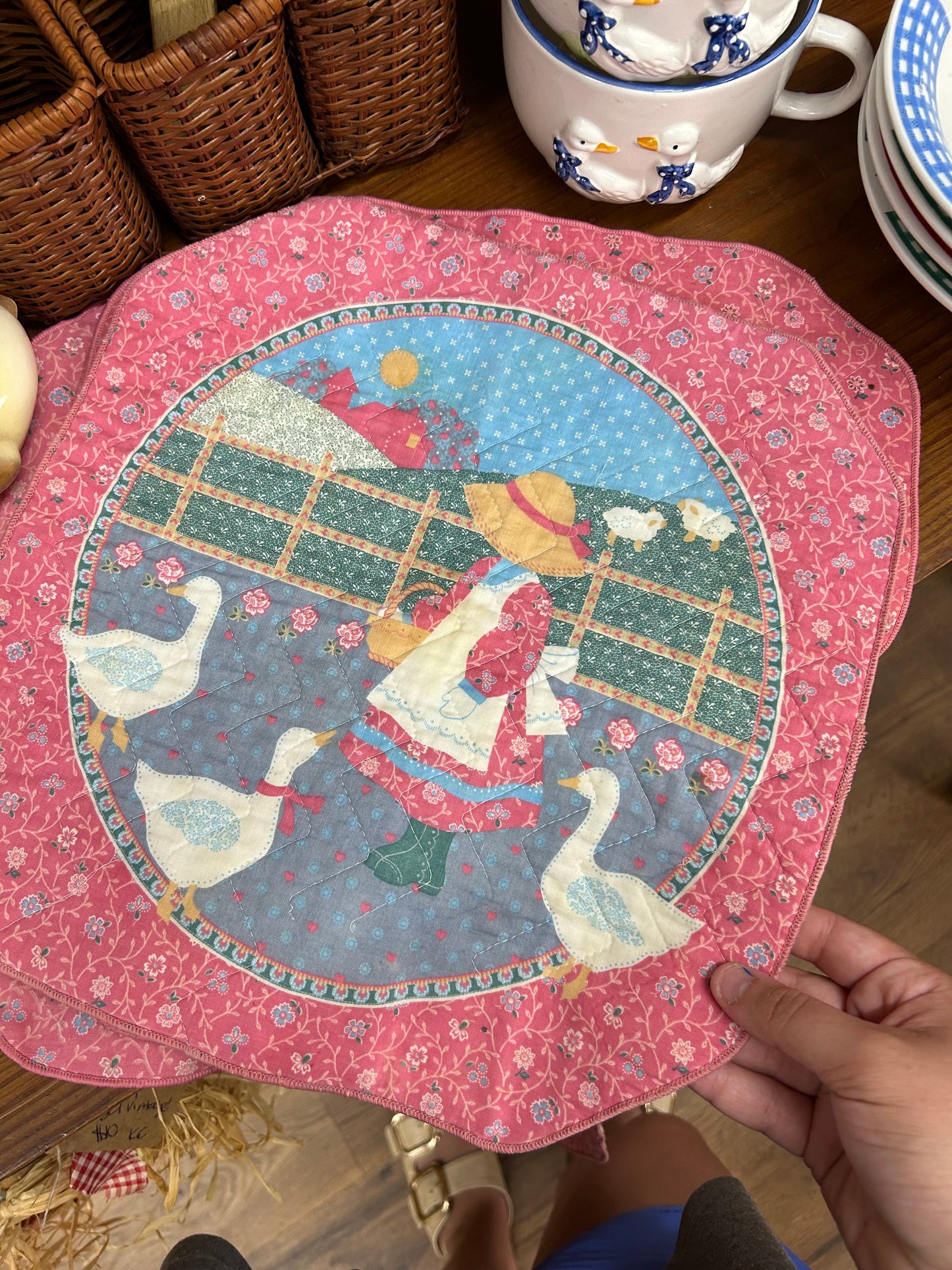 Vintage Set Of 7 Placemats - As Is - Haven’t tried anything to get them out! :)