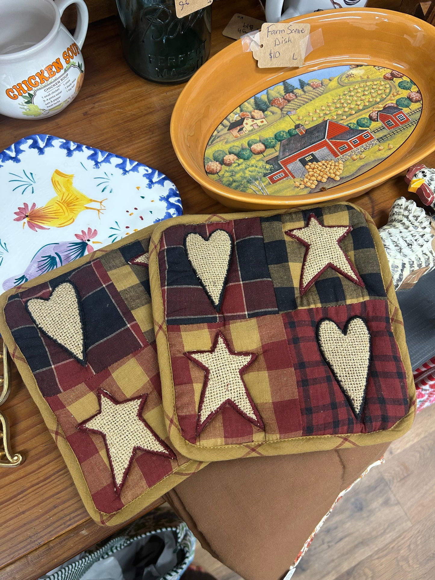 Connell Patchwork Pot Holders - NEW