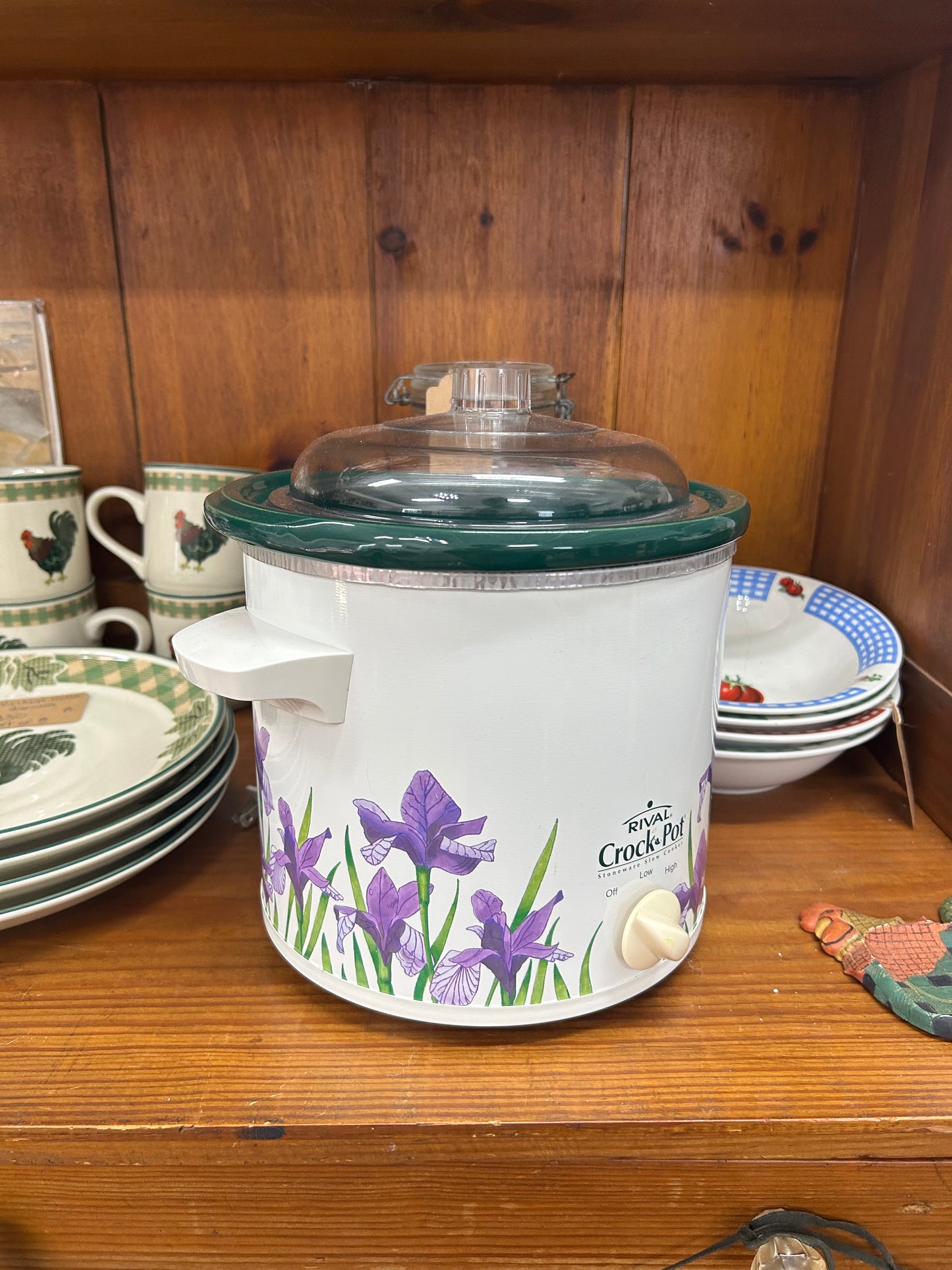Vintage Rival Crockpot “Purple Iris”