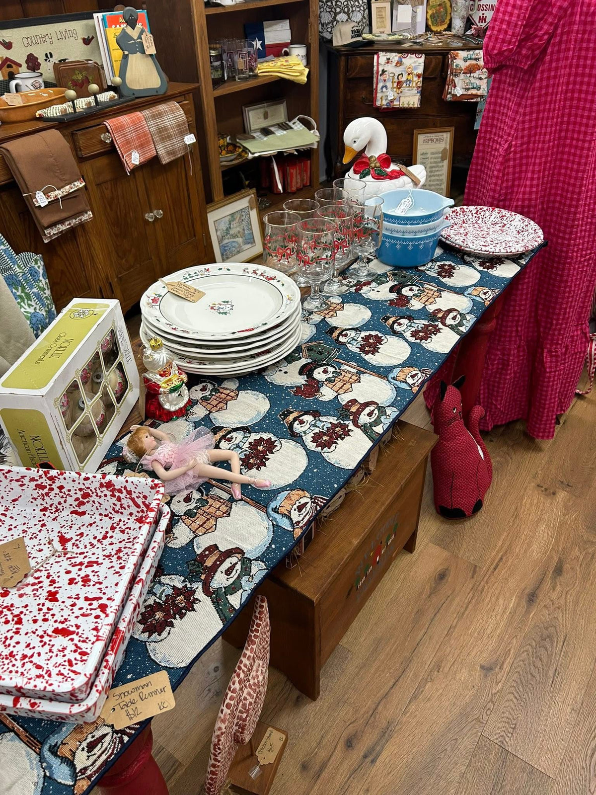 Snowman Table Runner