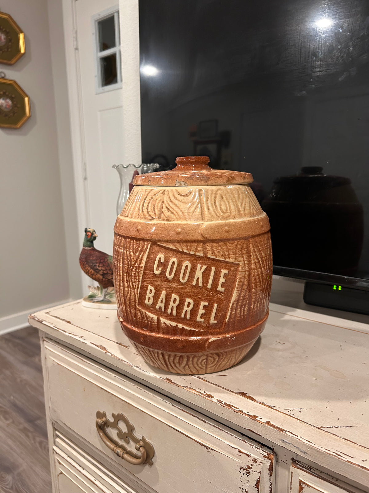 Vintage Large Cookie Barrel - As Is