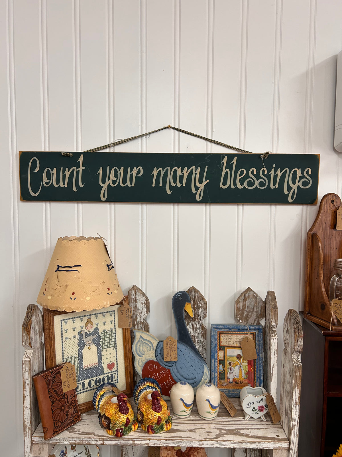 Count Your Many Blessings Sign - Local Pickup Only