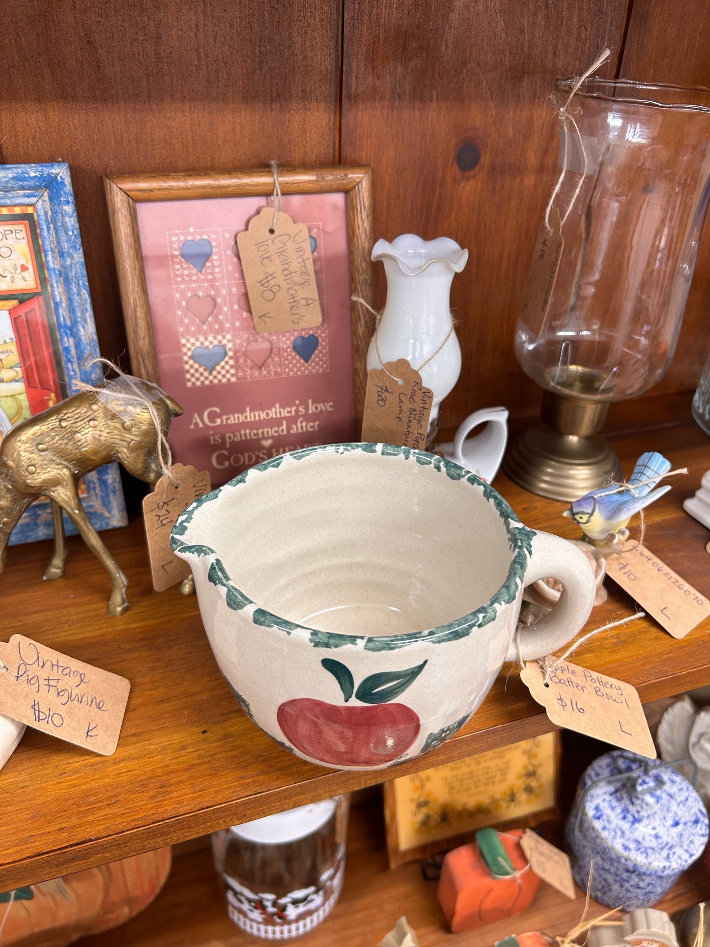 Apple Pottery Batter Bowl