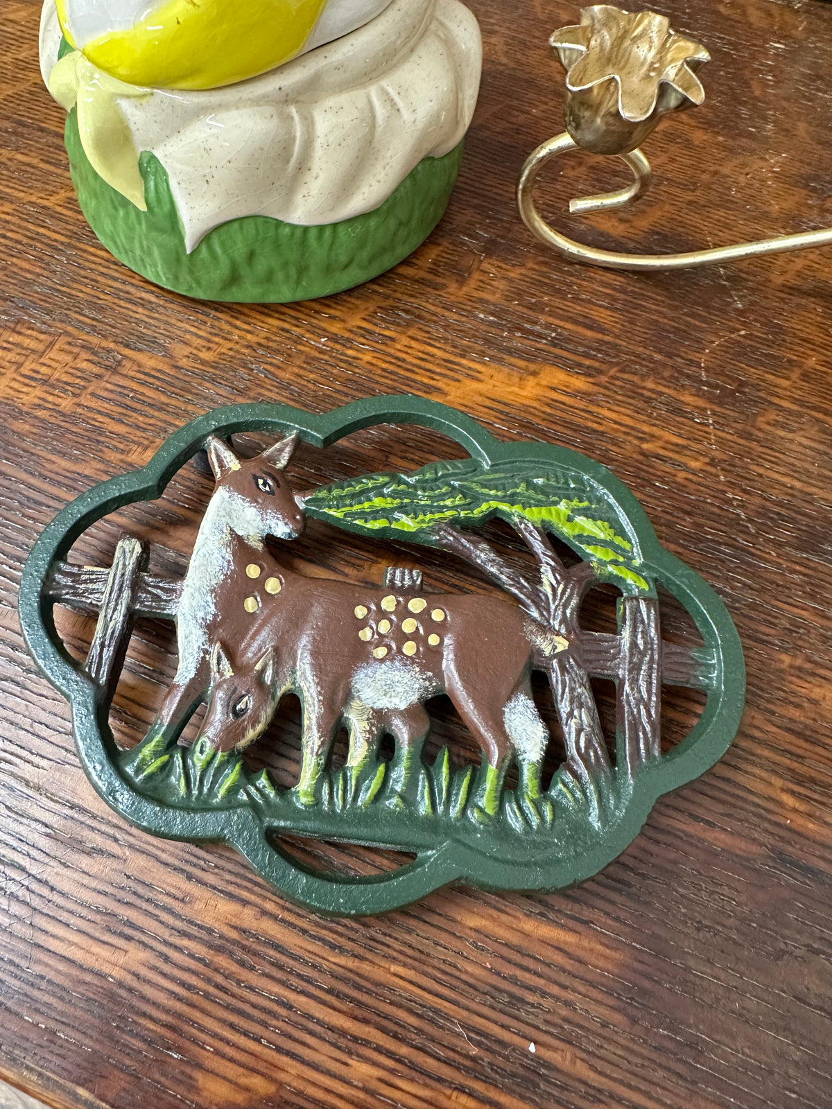 Cast Iron Deer Trivet - 2 Available!