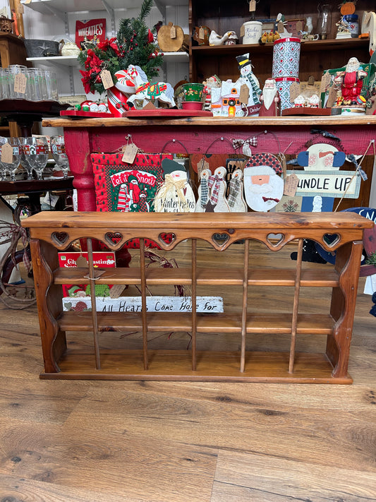 Large Vintage Heart Trinket Shelf - 3 ft x 18.75 inches - Local Pickup Only