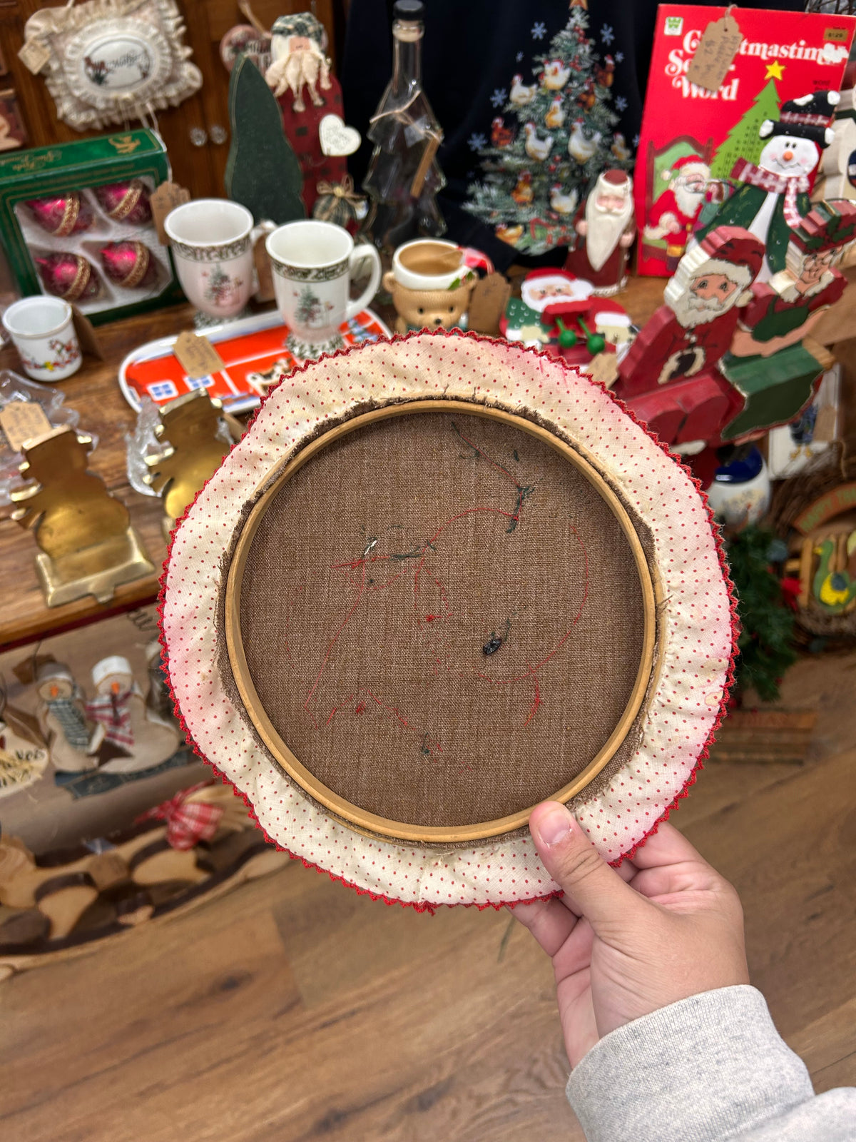 Vintage Apple Hoop Wall Hanger