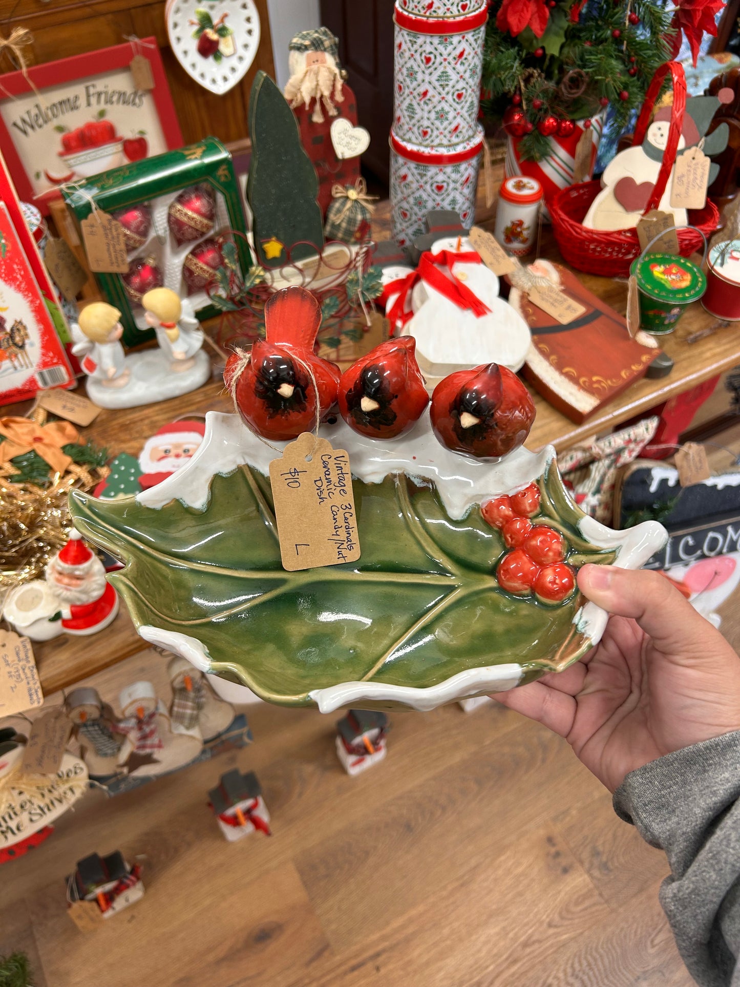 Vintage Cardinals Candy/Nut Dish