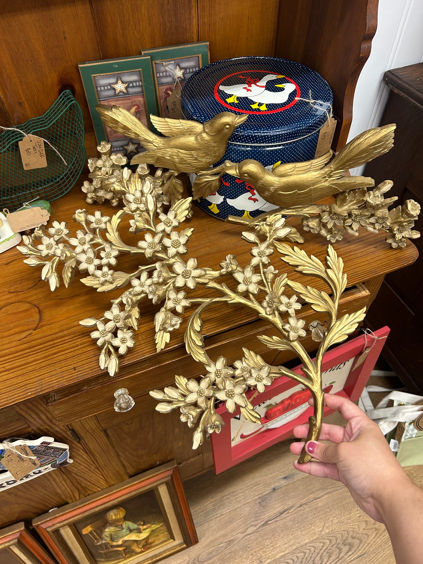 1967 3 Piece Birds/Dogwood Wall Hangers (Syroco)