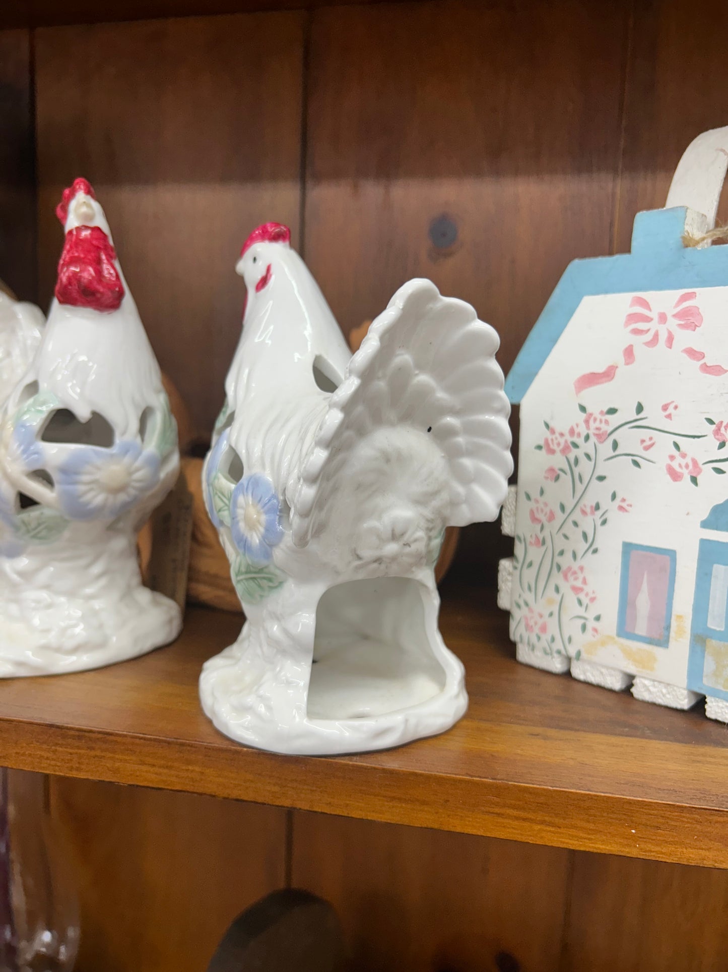 Vintage Rooster/Chicken Floral/Butterfly Tea Lights