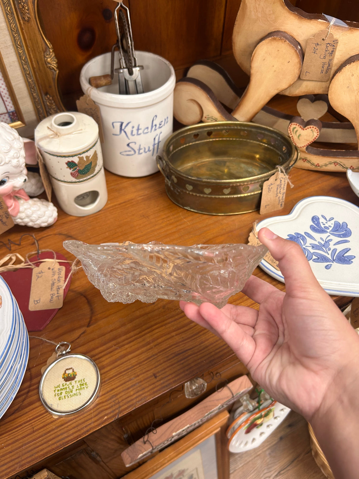 Vintage Indiana Glass “Loganberry Pattern” Bowl