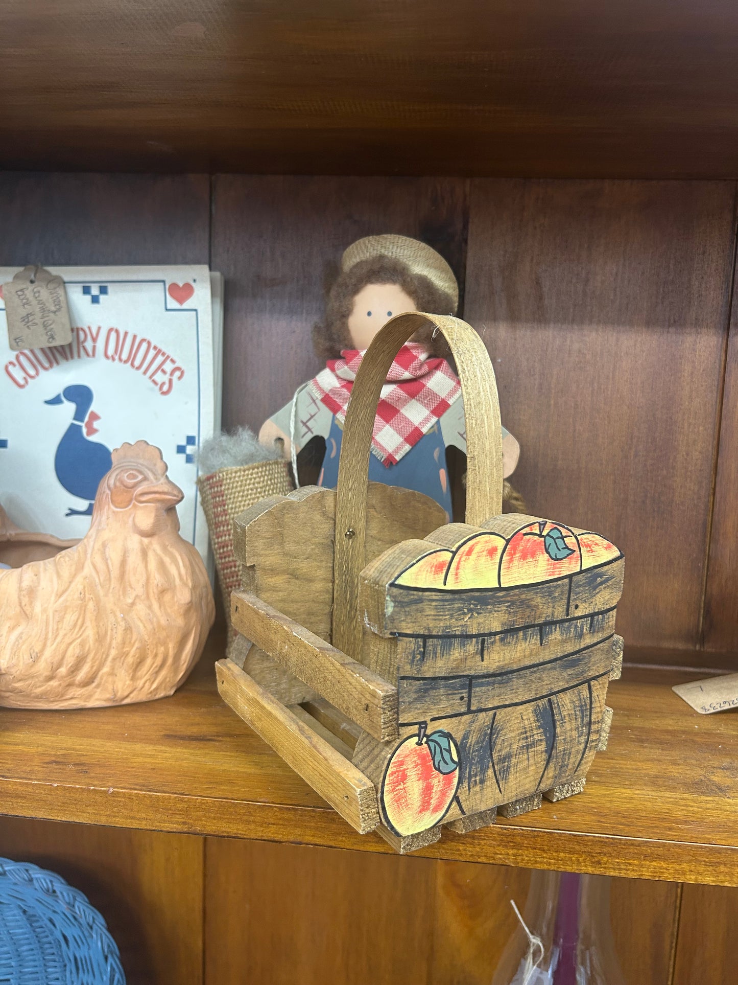 Vintage Wooden Peach Basket