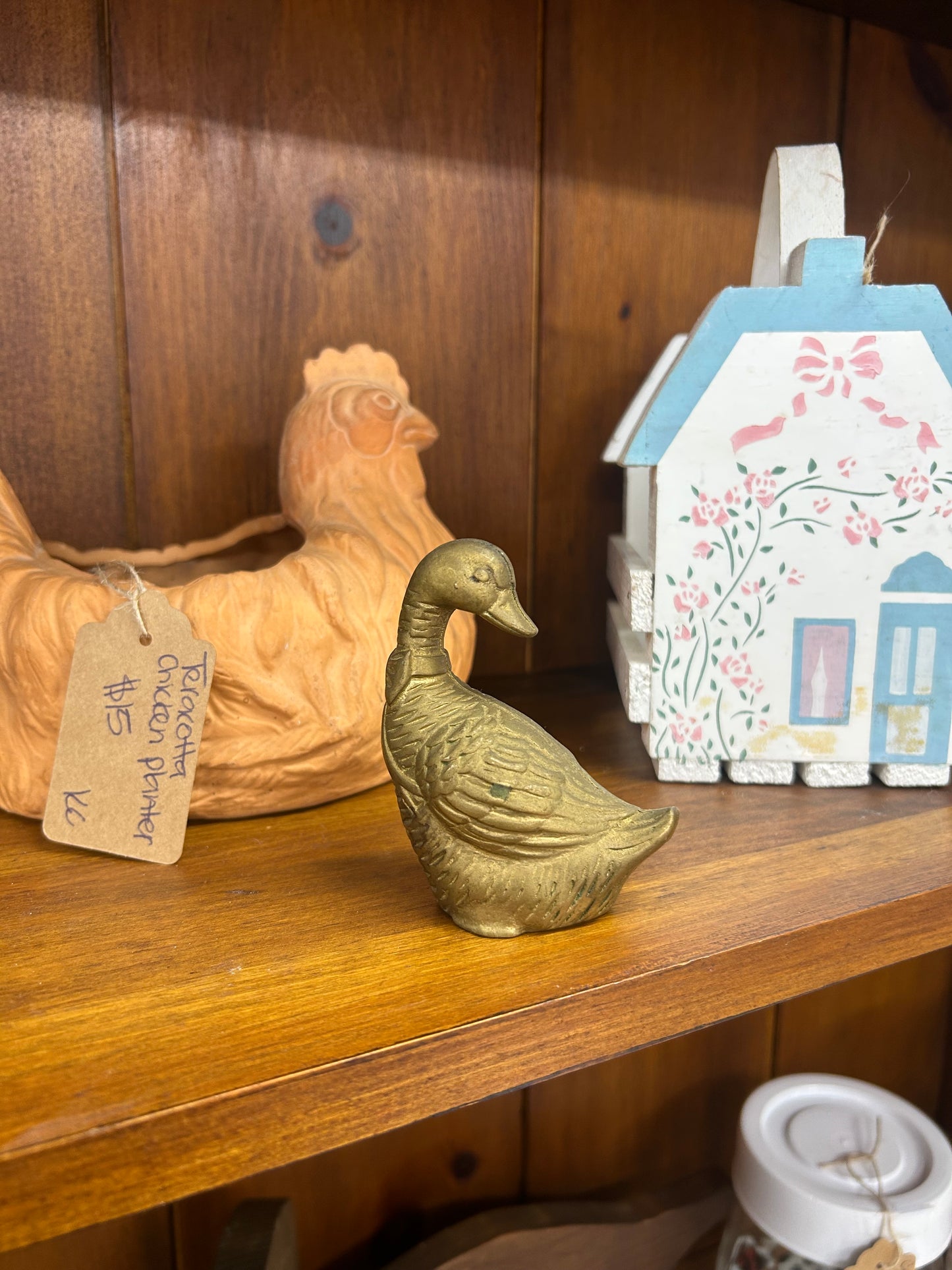 Vintage Brass Goose