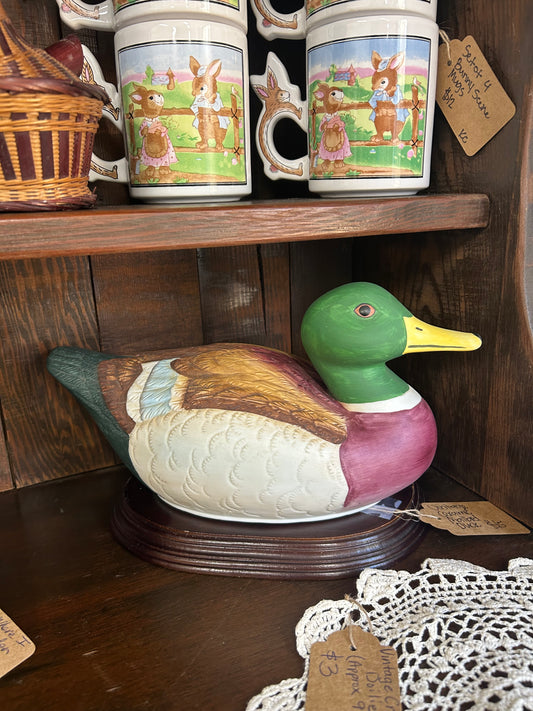 Vintage Ceramic Mallard Duck